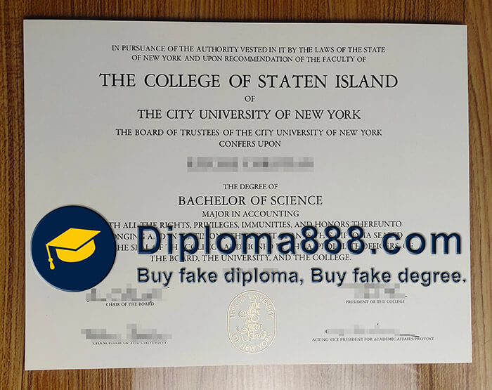 buy fake College of Staten Island degree