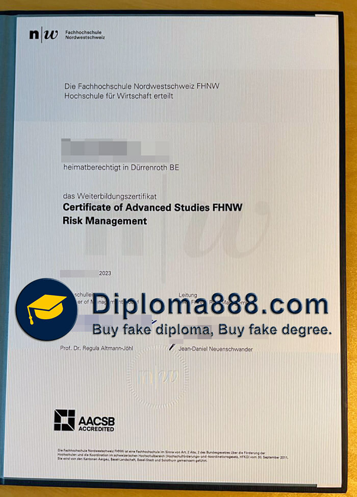 buy fake Fachhochschule Nordwestschweiz degree