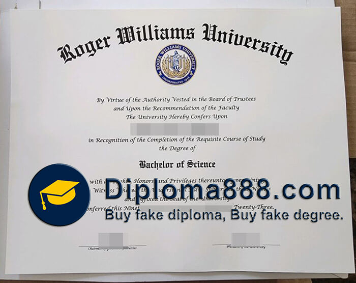 buy fake Roger Williams University degree