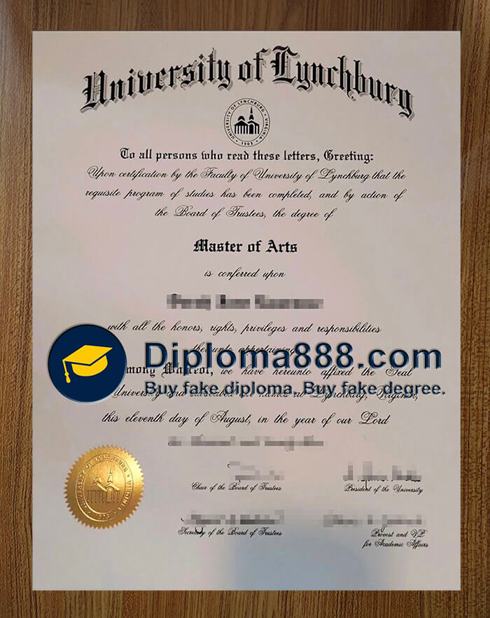 buy fake University of Lynchburg degree