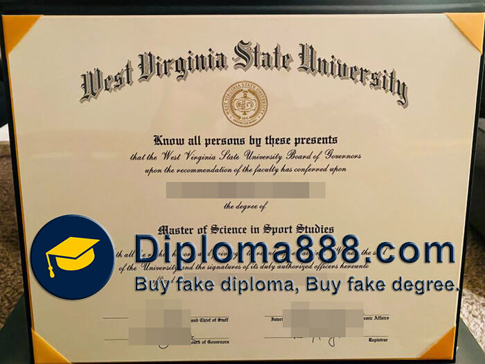 buy fake West Virginia State University degree