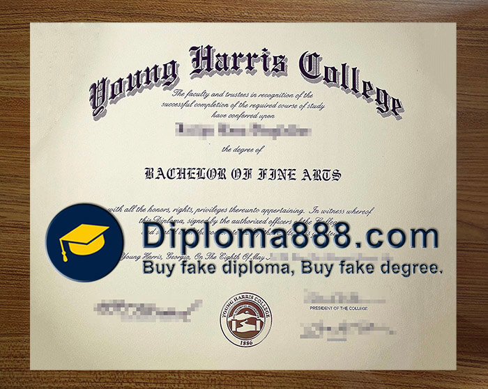 buy fake Young Harris College degree