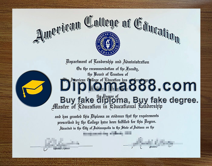 buy fake American College of Education degree