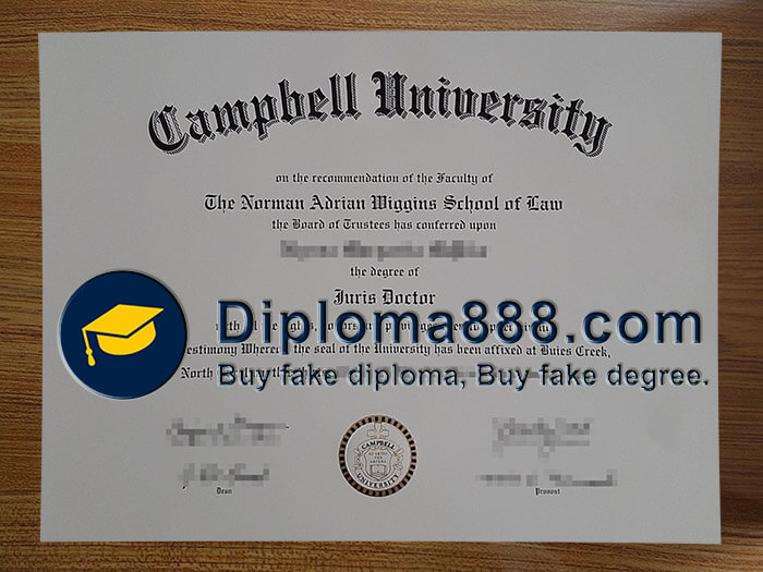 buy fake Campbell University degree