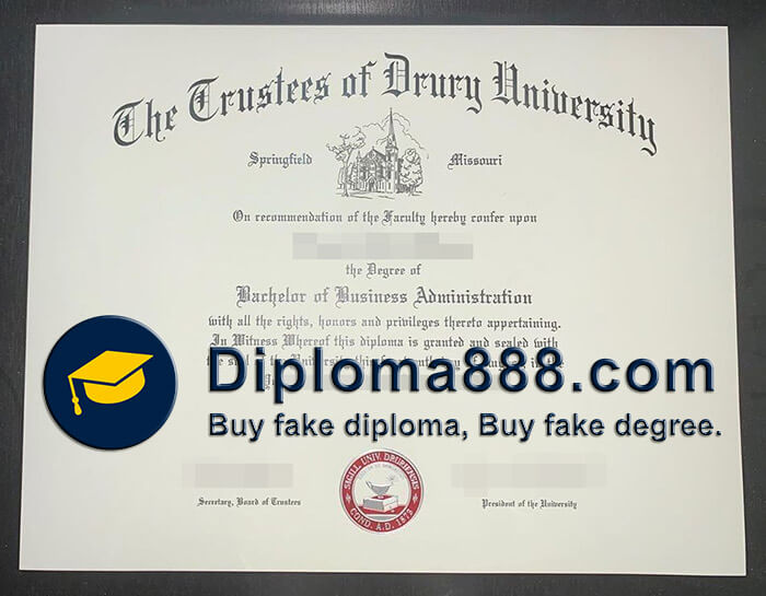 buy fake Drury University degree