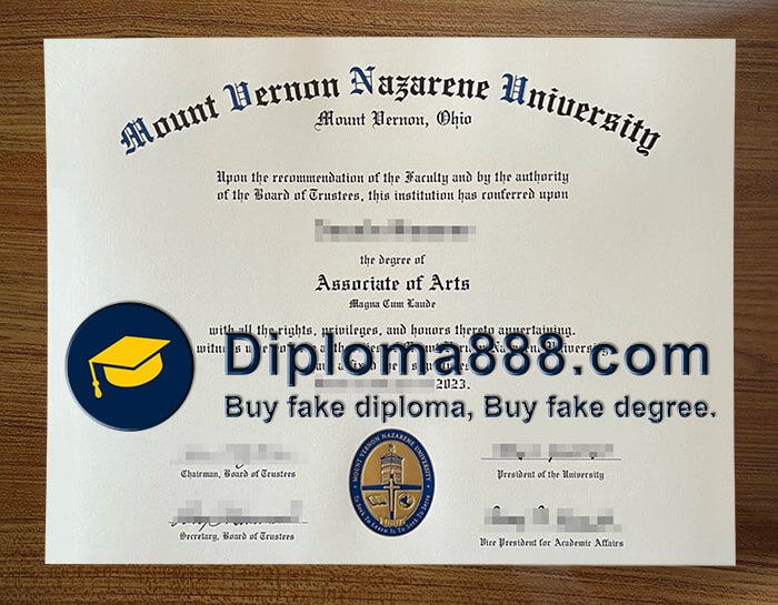 buy fake Mount Vernon Nazarene University degree