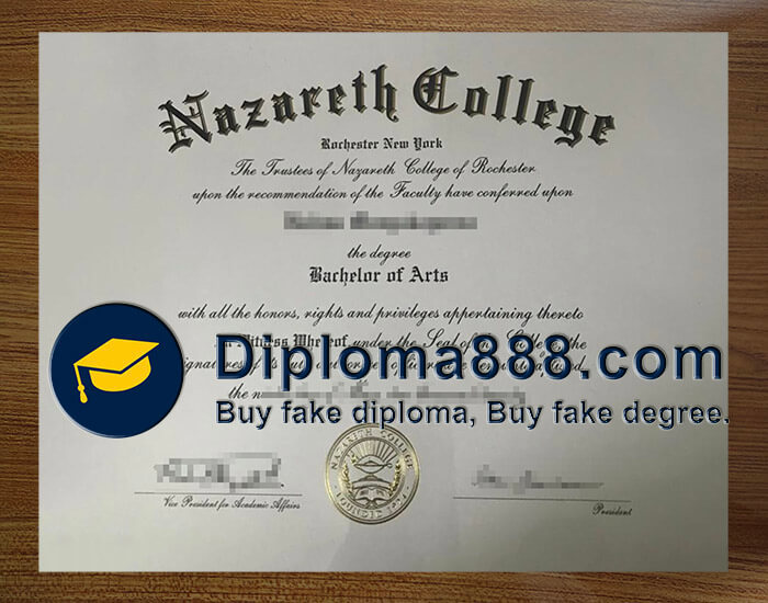 buy fake Nazareth College degree