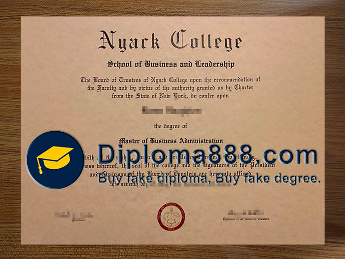buy fake Nyack College diploma
