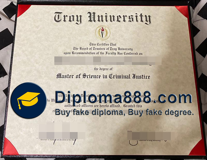 fake Troy University diploma