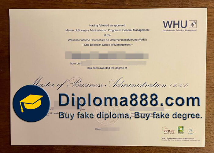 buy fake WHU – Otto Beisheim School of Management degree