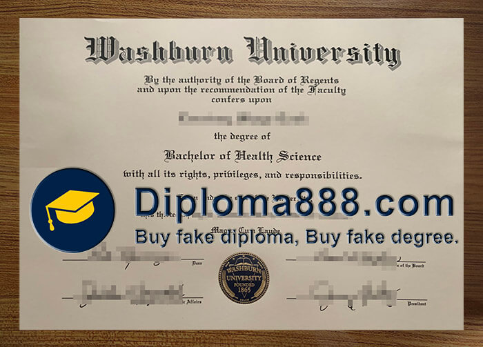 buy fake Washburn University degree