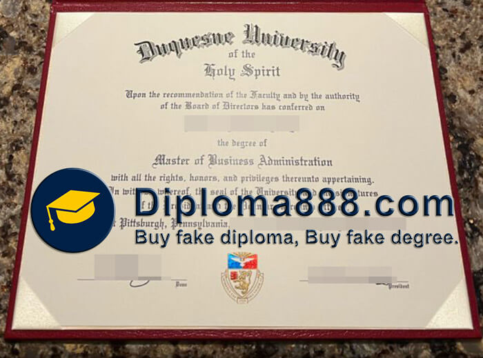 buy fake Duquesne University of the Holy Spirit degree