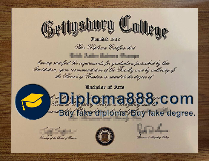 order fake Gettysburg College diploma