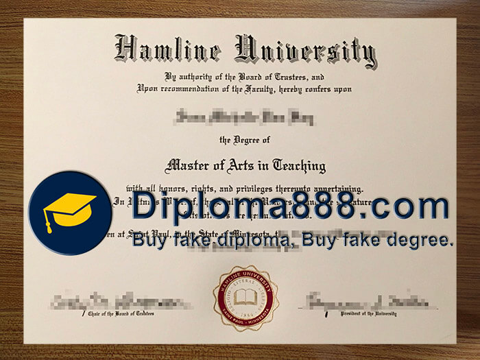 buy fake Hamline University degree