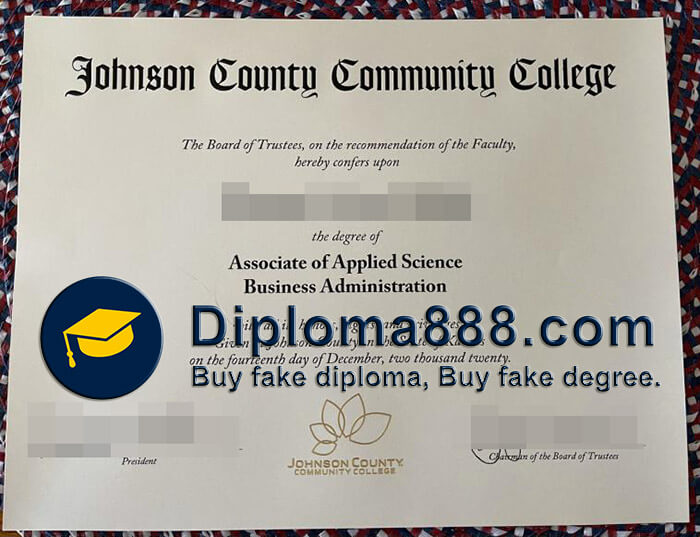 buy fake Johnson County Community College degree