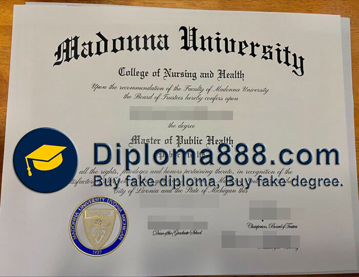 buy fake Madonna University degree