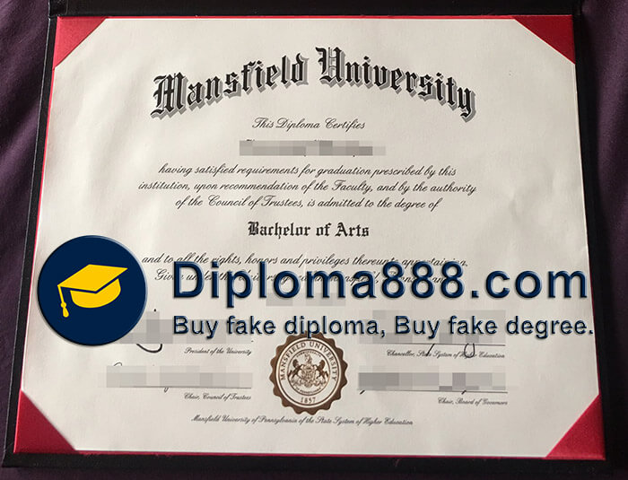 buy fake Mansfield University degree