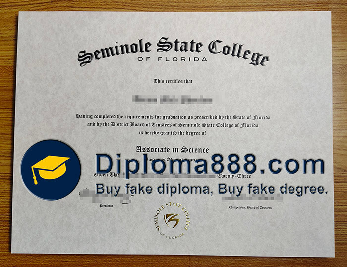 buy fake Seminole State College of Florida diploma