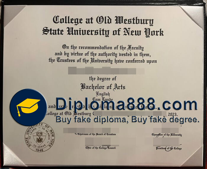 buy fake State University of New York at Old Westbury diploma