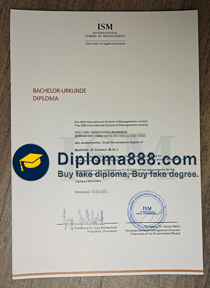 buy fake International School of Management diploma