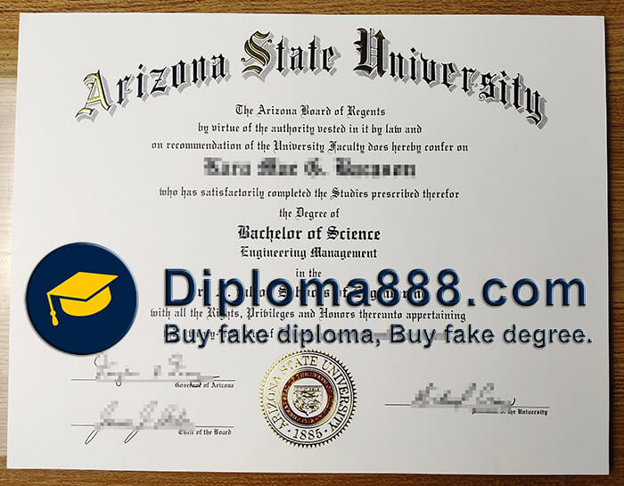 buy fake Arizona State University degree