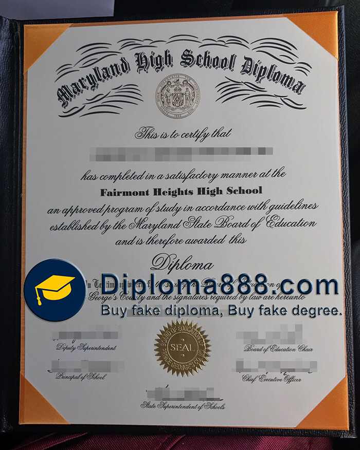 buy fake Fairmont Heights high school diploma