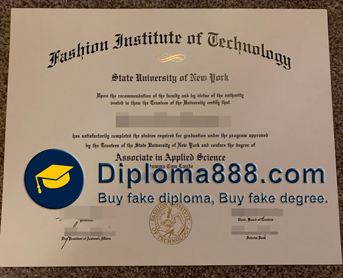 buy fake Fashion Institute of Technology diploma