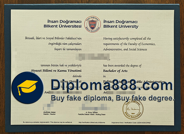 buy fake Bilkent University degree