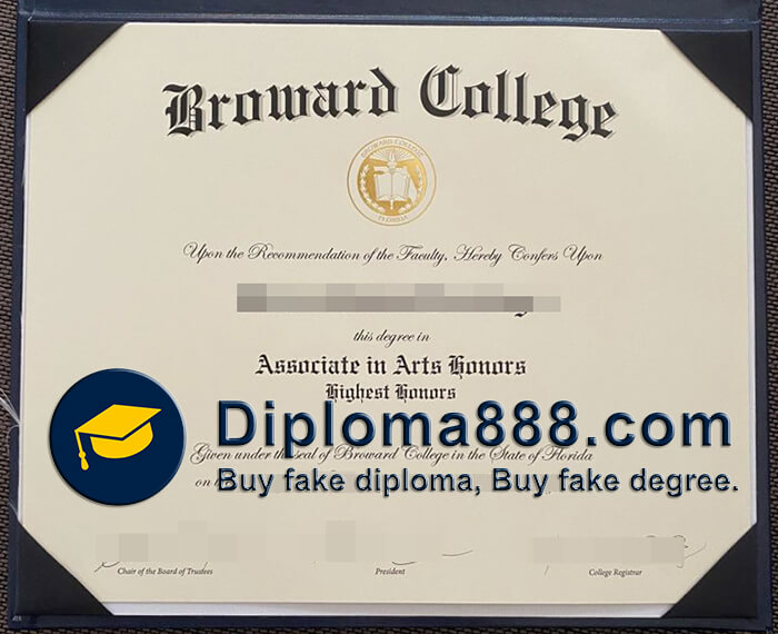 buy fake Broward College diploma