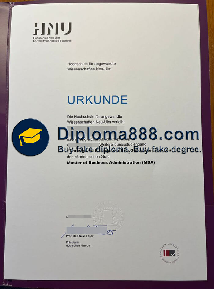 order a Hochschule Neu Ulm degree