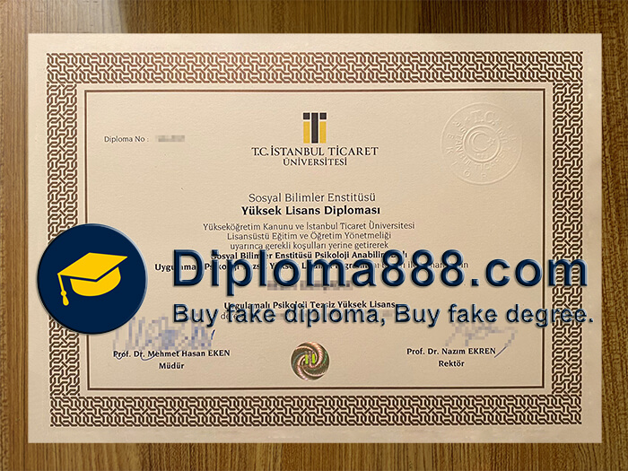buy İstanbul Ticaret Üniversitesi diploma
