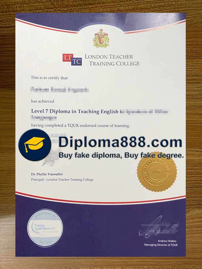 buy London Teacher Training College degree