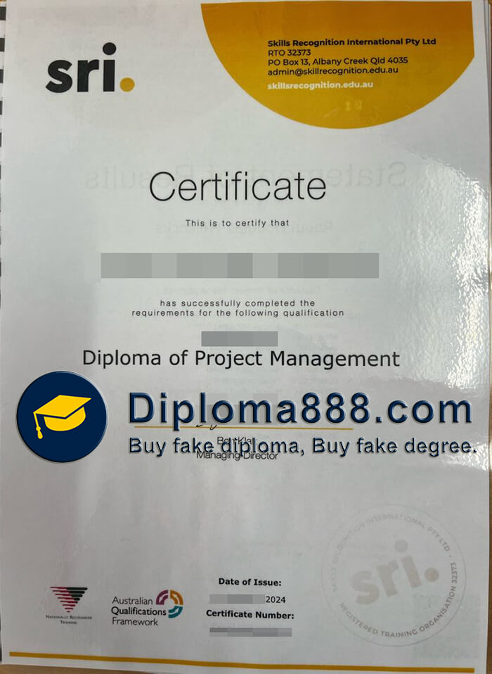 buy Skills Recognition International certificate