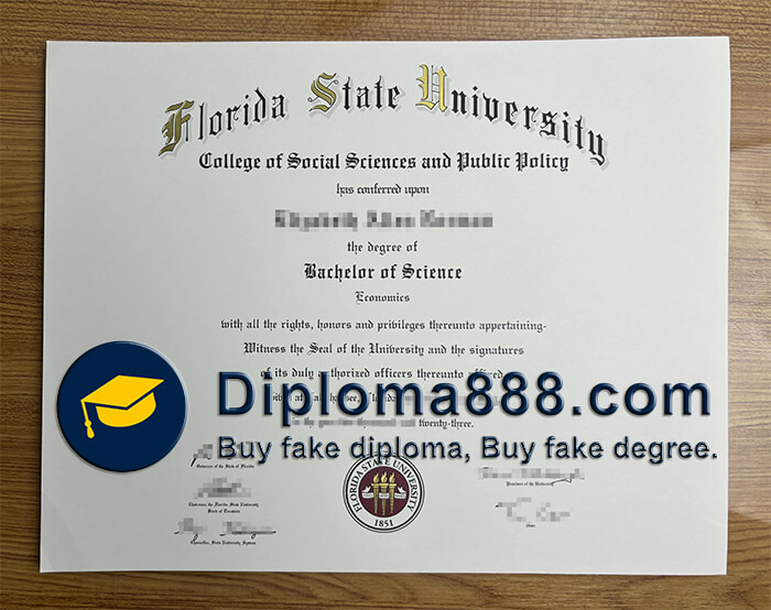 Florida State University diploma