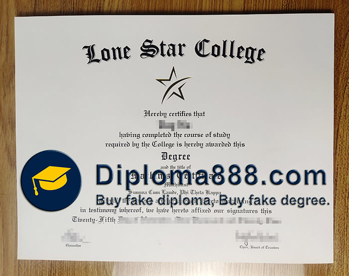 order a Lone Star College degree