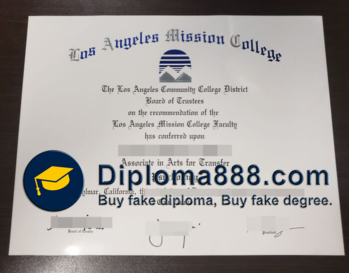 buy Los Angeles Mission College degree