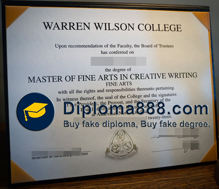 buy fake Warren Wilson College diploma