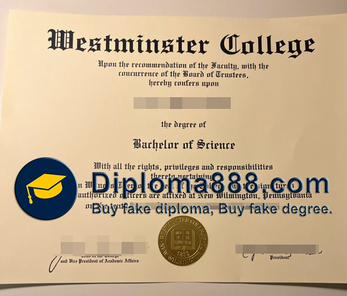 order a Westminster College diploma