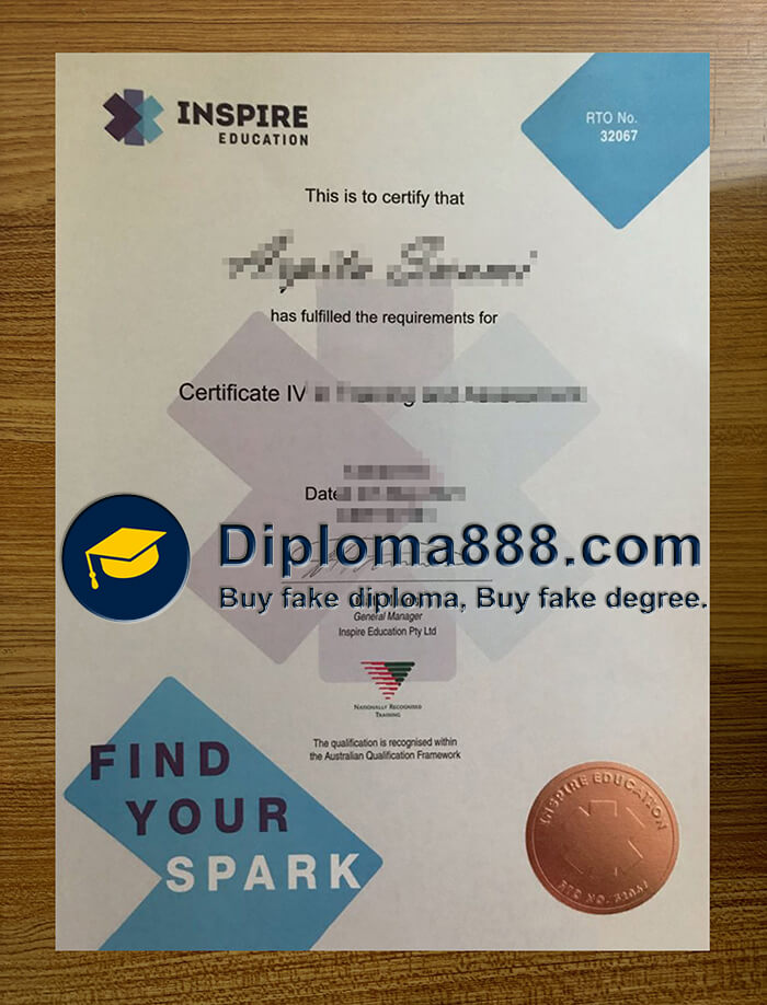 Inspire Education certificate