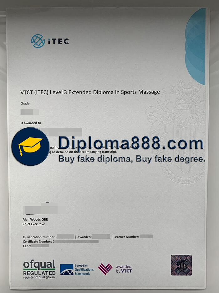 VTCT (iTEC) Level 3 Extended diploma