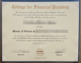 Buy College for Financial Planning degree certificate online