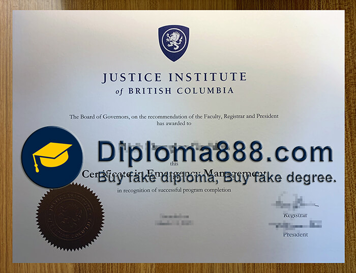 Justice Institute of British Columbia degree