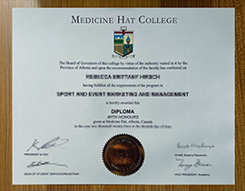 The secrets behind making a Medicine Hat College diploma.