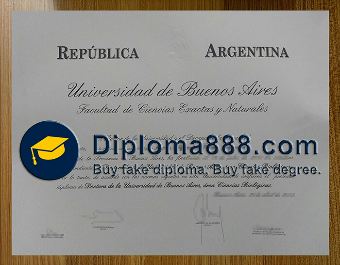 Universidad de Buenos Aires degree