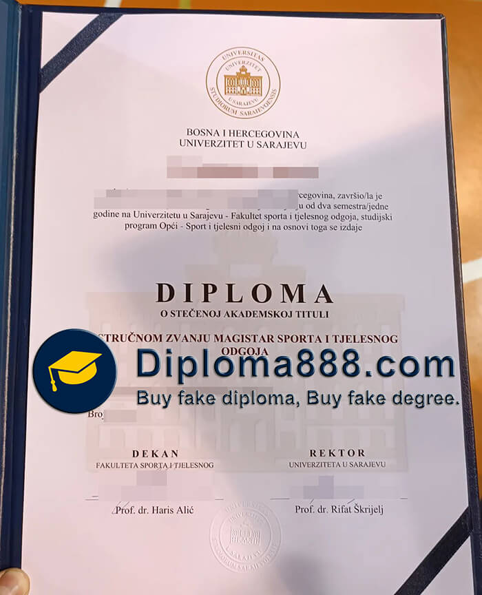 University of Sarajevo diploma