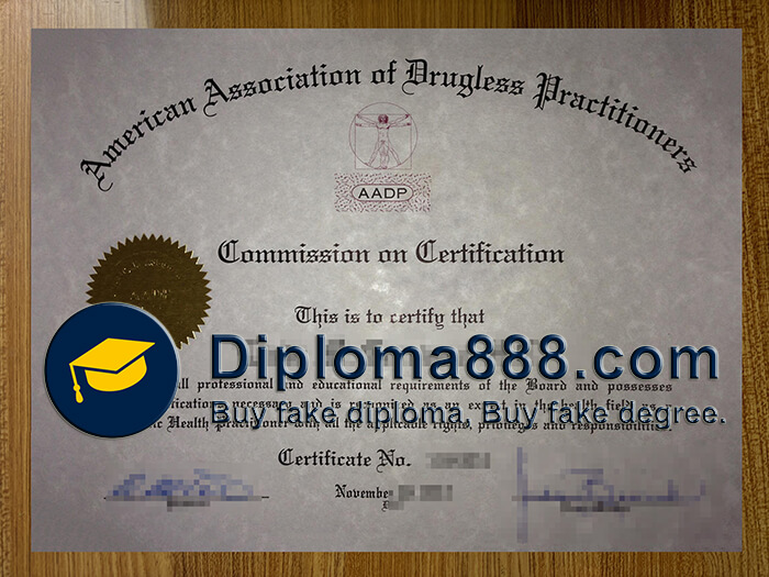 American Association of Drugless Practitioners certificate