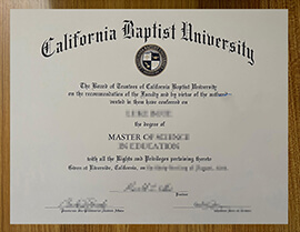 How easy to order a California Baptist University degree?