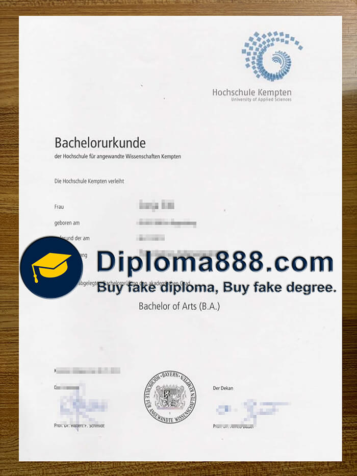 Hochschule Kempten degree