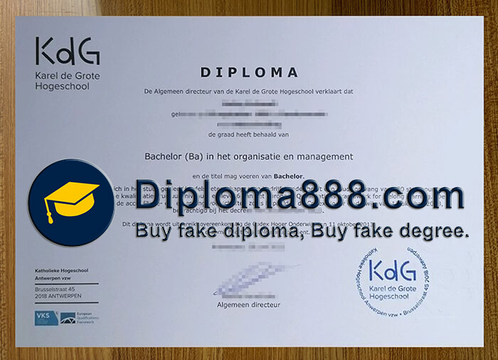 Karel de Grote Hogeschool diploma