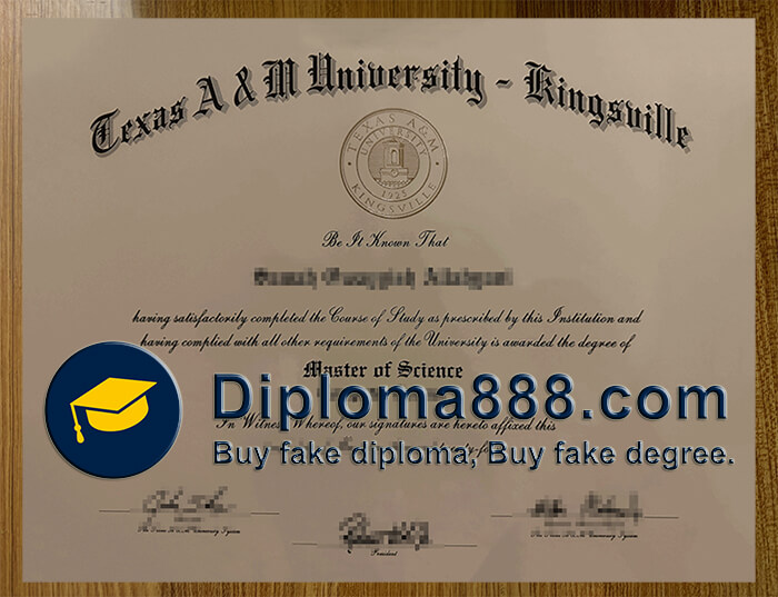 Texas A&M University Kingsille diploma